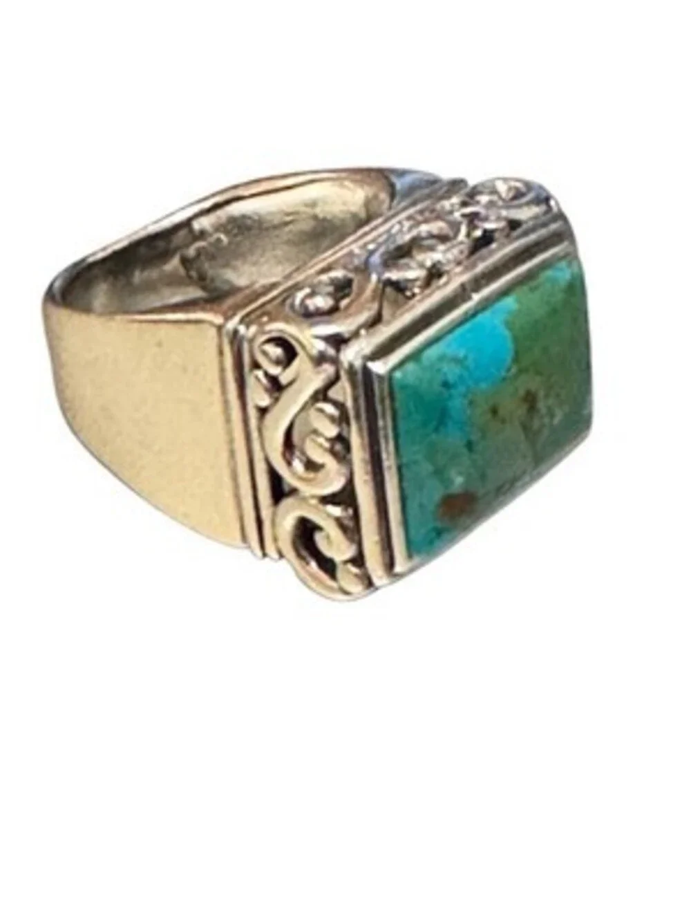 Sterling Silver Turquoise Native American Ring .925